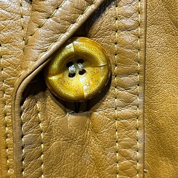 Vintage Sears The Leather Shop Tan Leather Jacket